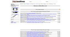 Desktop Screenshot of myheadlinez.com